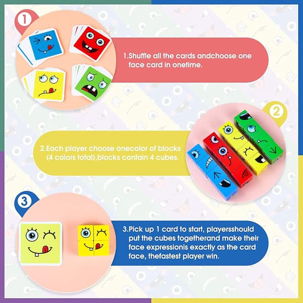 Rubiks kube med ansiktsendring (Rubiks kube med ansiktsendring i tinnboks)