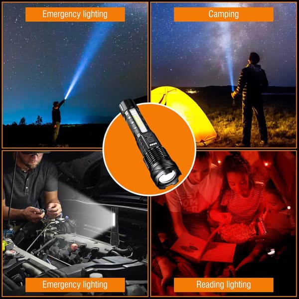 Superkraftig 20000 Lumens LED-lommelykt [Energiklasse A+++]