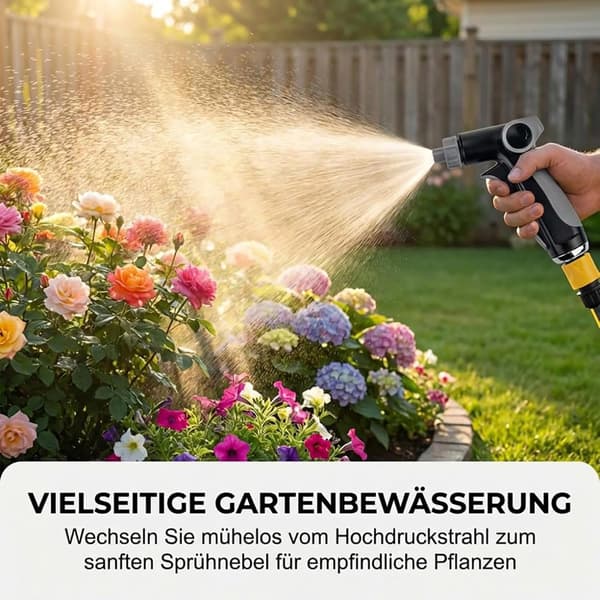 Power Jet högtryckspistol justerbart vattenflöde med TurboWasher-munstycke för trädgårdsslang högtrycksmunstycke för trädgårdsslang (1 styck)