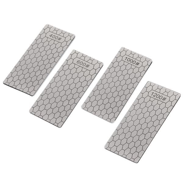 Set med 4 diamantbrynen bikakebryne korn 400/600/1000/1200