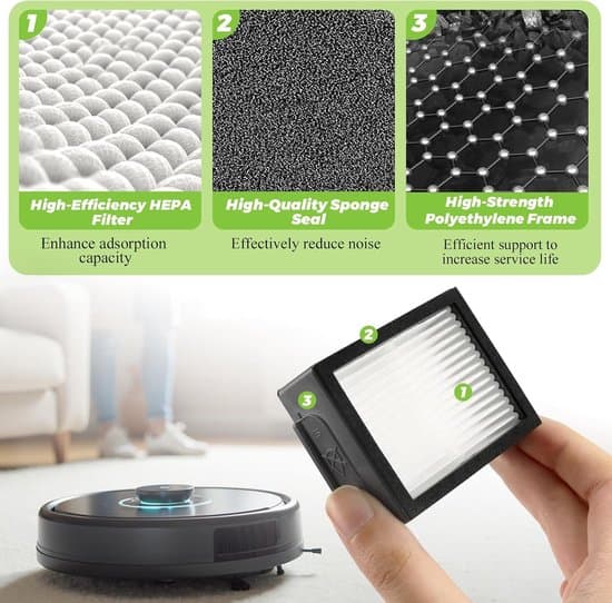 Erstatningsfiltre kompatible med iRobot Roomba E, I og J-serien – Kompatible med i7 i7+ i3 i3+ j7 j7+ e5 e6 i1 i4 i8 – Sæt med 12