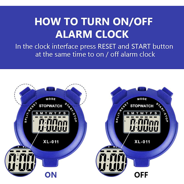 Digital timer | Enkel sporttimer med stor display | Stoppur med enstaka varv