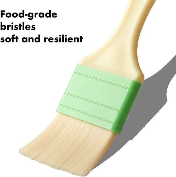3 stk. penselsett for baking og grilling, matpensel for marinader, sauser, eggvask, smør, BBQ-pensler