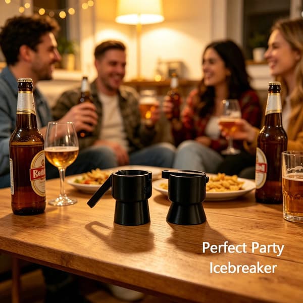 Flasklockskastare Flasköppnare Flasklocksskjutare för olika ölflaskor 3D-printad lockbläster för öl-, läsk- och vinflaskor Perfekt (500 ml)