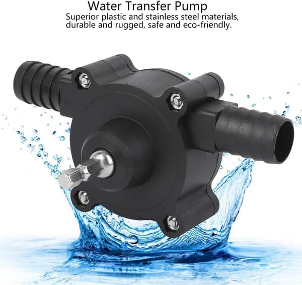 Liten hushållsvattenpump handborrvattenpump bärbar DC-vattenpump självsugande centrifugalpump