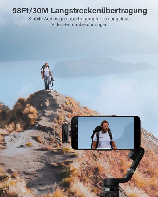 Trådløs Lavalier Mikrofon – 2-delt Minimikrofon med Støjreduktion & Rumklang – til Vlogging Video TikTok YouTube – Sort – 1 Sæt