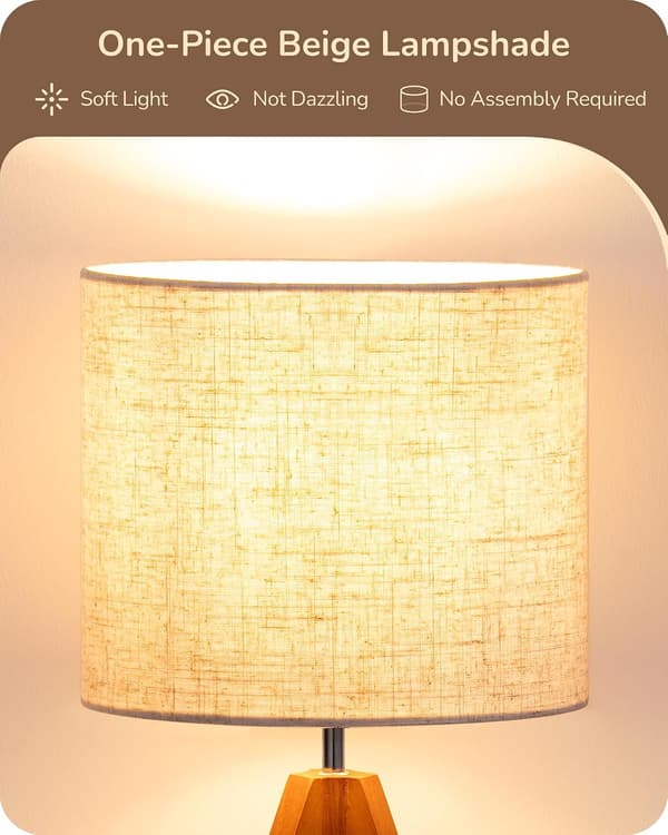 Stativbordslampa liten söt sänglampa 36 cm E26-sockel