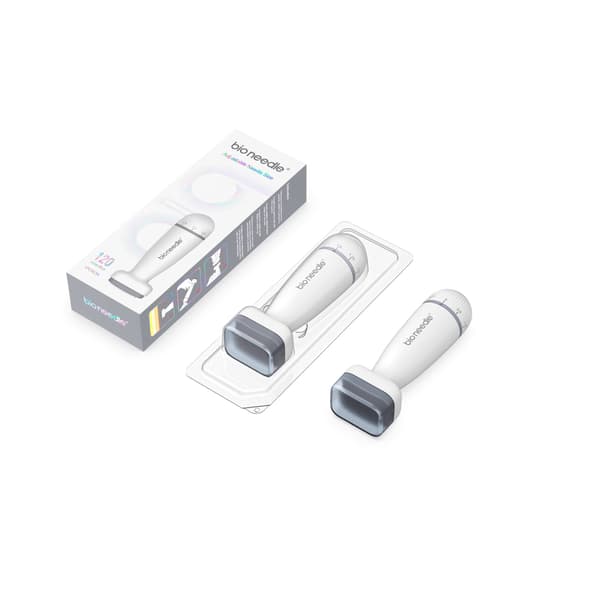 För Bioneedle Derma Stamp 120 Titanium Microneedling Stamp Justerbar dermastamp 0-2