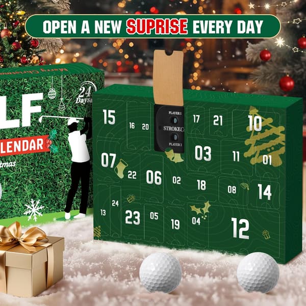 2026 Herre Junior Golf Julekalender 24-dages Julekalender til Far, Mand eller Kæreste E