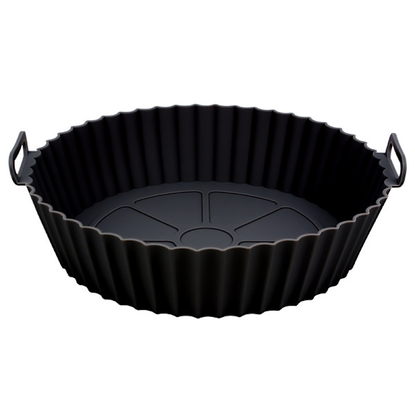 3-delt silikonforingssett for airfryer, gjenbrukbart matkvalitetsmateriale bake-/stekebrett
