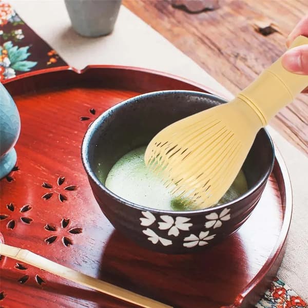 1-pakkaus PP perinteinen matcha-vispilätyökalu