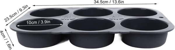 Hamburgerbolleform 6-hulrums brødform Burgerbolleforme Non-stick silikone brødform Hotdogbolleforme Bageform til hjemmet