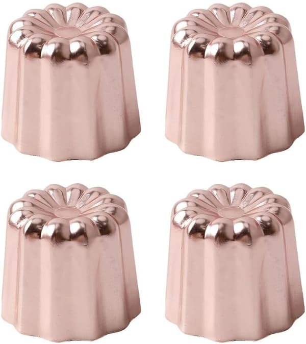 4 stk. Canele Form Kageform Non-Stick Canele Muffin Bageform Cupcake Form Mini Kageform DIY Muffin Bageværktøj Kagepynt Værktøj Bageform