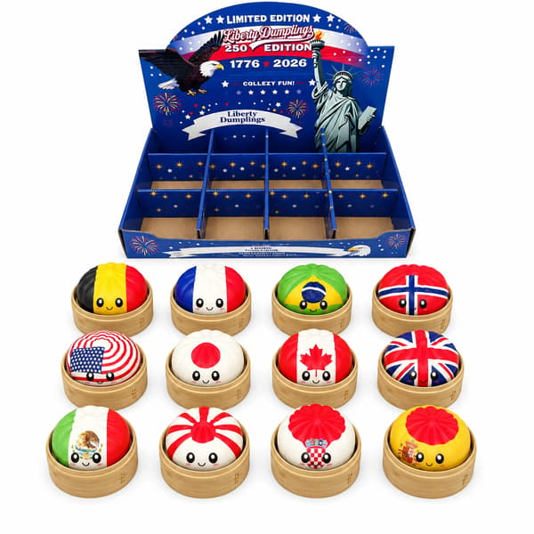 Dumpling Squishy Stressbold Blød Dej Klemmelegetøj Angstlindring Fidget Legetøj Ikke-klæbende Gennemsigtig (Tilfældig Farve) full set(12PC)