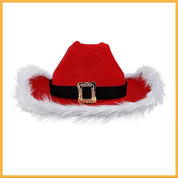 FlashingBlinkyLights Santa Cowboy Hat uden lys