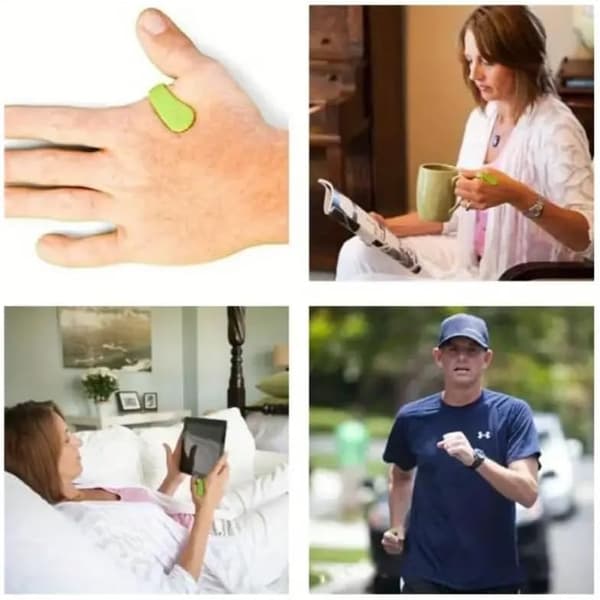 1 st Akupunkturpunktklämma för Migrän, Spänning & Ångestlindring, Rosa