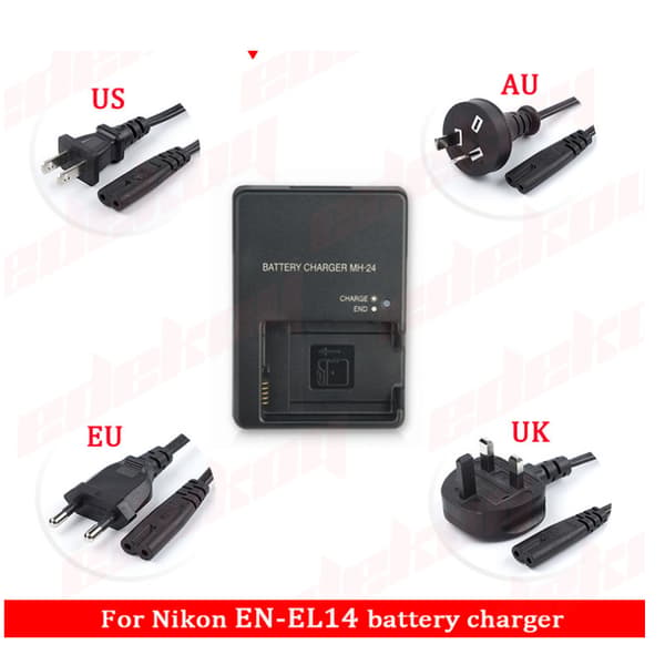 Nikon EN-EL14 MH-24 Batterilader Kameralader