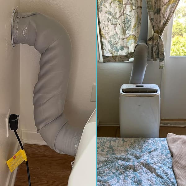Bærbar AC Slange Isoleringsmuffe Universal Pasform til 5\" & 5.9\" Diameter Udluftningsrør Aircondition Slangedæksel AC Rør Isoleret Indpakning AC Udstødningsrør