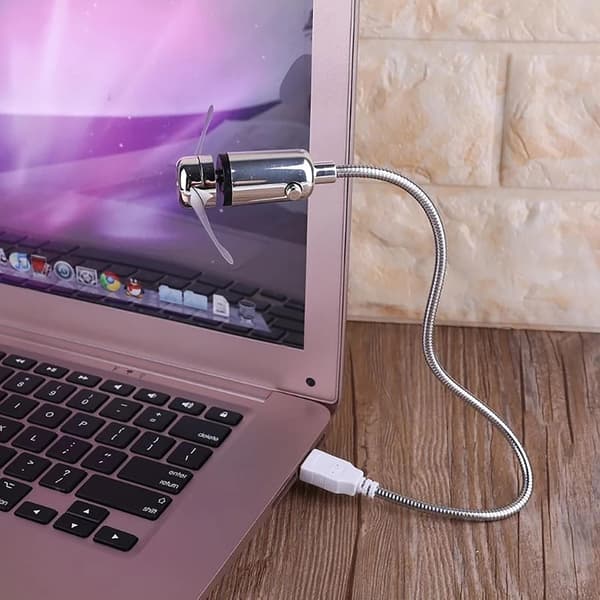 USB LED-blæserMini bærbar USB-drevet fleksibel køleblæser med kontakt til stationær pc-computer bærbar tablet