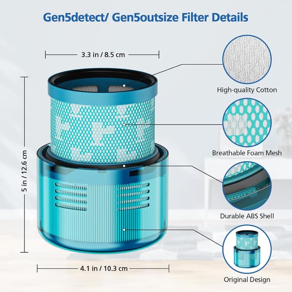 Gen5-vaihtosuodatin Dyson Gen5detect SV23 SV24 -varsi-imurille