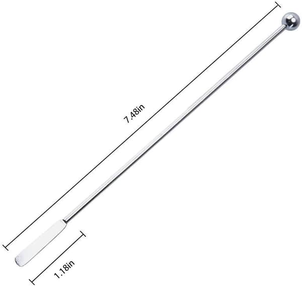 5 stk. kaffe- og drikkepinde i rustfrit stål, cocktailrørere, drinkspinde 7,4\" Swizzle Stick Picks Tools
