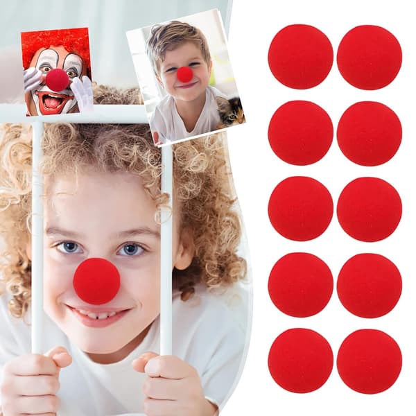 Red Nose Day 16-pakning skum klovneneser