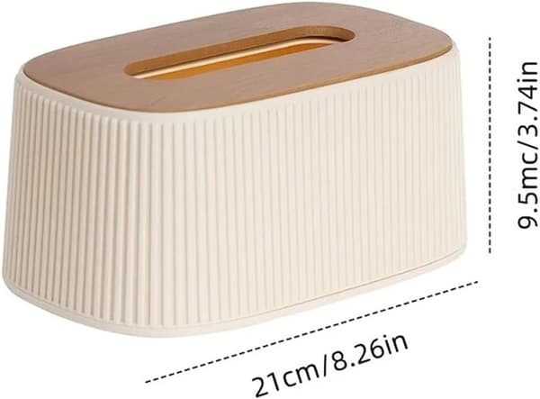 Automatisk lyftfjäderpappershållare för sovrum och vardagsrum (beige)