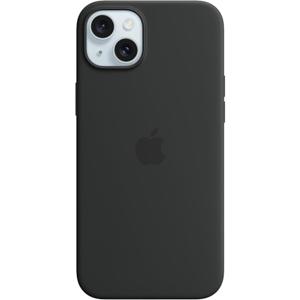 Apple iPhone 15 Plus silikonskal med MagSafe - Svart