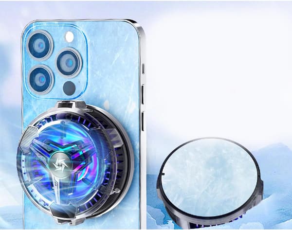 LED digital display radiator til telefon tablet blæser magnetisk halvleder kølesystem køleplade med lys