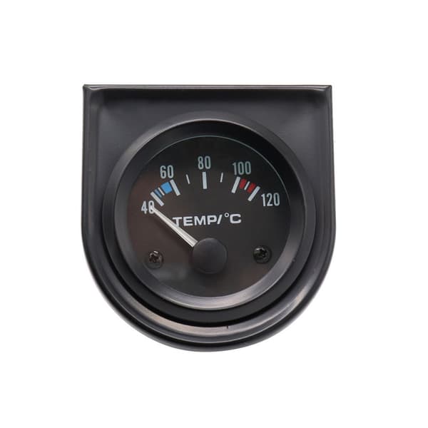 52mm Vanntemperaturmåler 40-120 Celsius /100-250 Fahrenheit Pointer Auto Vanntemperaturmåler Led Bilmåler med Sensor