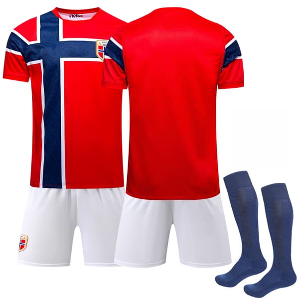 2026 VM Norge Hjemmefodboldtrøje til voksne og børn nr. 10 Ødegaard No.10 ØDegaard Kids 26(140-150cm)