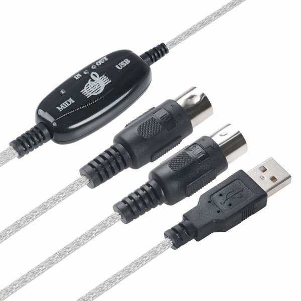 USB til MIDI Kabel Konverter 2-i-1 PC til Synthesizer Musikstudie Keyboard Interface Kabel Stik Controller Adapter Kabel 16 Kanaler