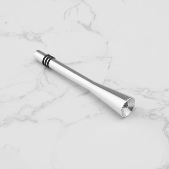 Bilantenne - Kort Mast - Radiomottak - Aluminiumslegering - 80 mm Lengde - Sølv