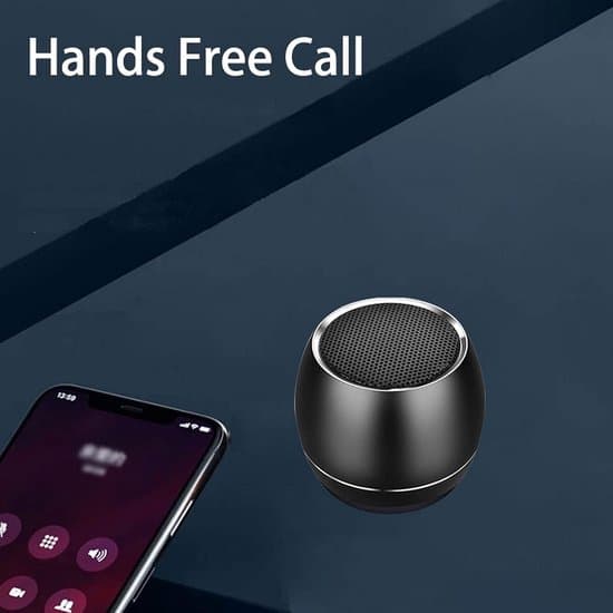 Bærbar Bluetooth-højttaler - Mini bærbar højttaler - 6 timers spilletid - Stereoparring - Bluetooth 5.0 - 3cm*4cm - Sort