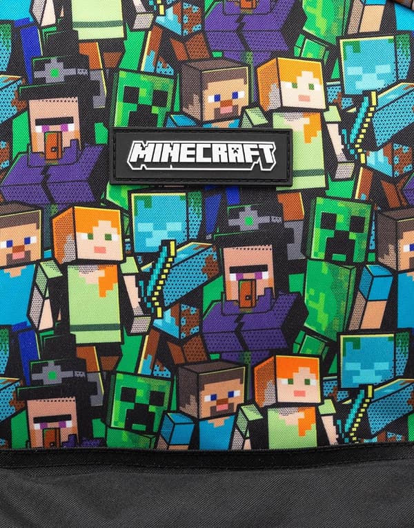 Minecraft Rygsæk til Drenge Sort Skoletaske til Børn Grøn Creeper Zombie Skelet Enderman & Hulespindel