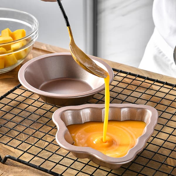 3 stk. juleserie mini kakeform paiform kakeboks non-stick bakeform egnet for julekake sjokoladefudge bakeform