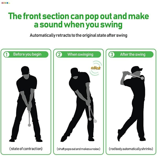 Golf Swing Trainer Aid - Golf Swing Training Aid for Fleksibilitet