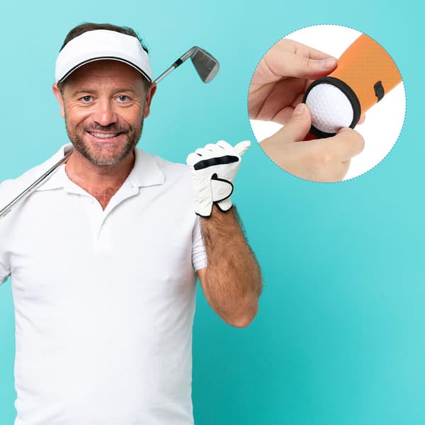 Golfbold bærepose Golf Tee Holder Pung Bærbar Neopren Golfboldholder med klips til mænd og kvinder Opbevaringsgaver