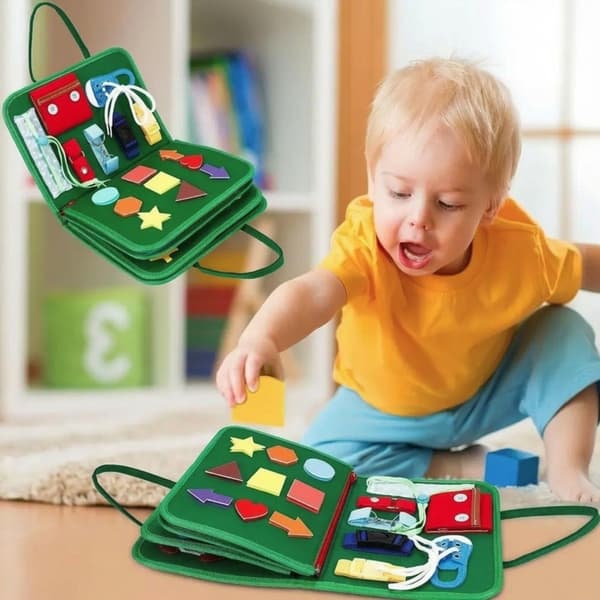 Montessori Aktivitetsbok för Barn - 8 sidor Green green