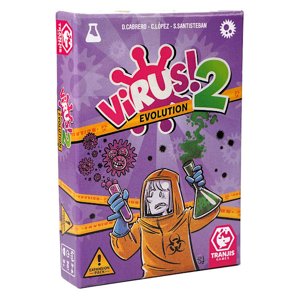Tranjis Games Virus! + Virus 2 -korttipelipaketti Evolution-laajennus - espanja Virus2
