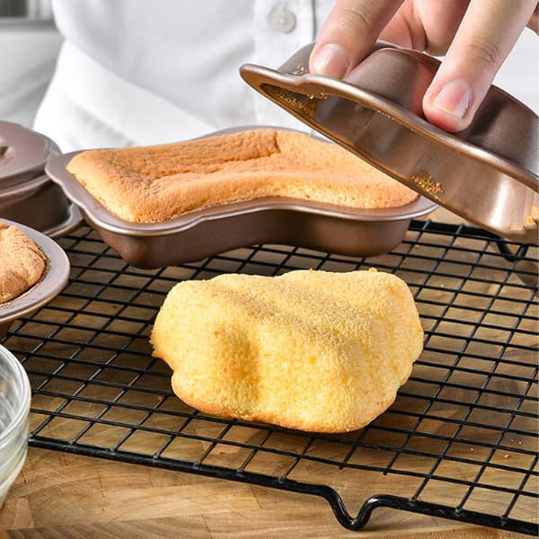 3 stk. juleserie mini kakeform paiform kakeboks non-stick bakeform egnet for julekake sjokoladefudge bakeform