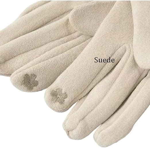 Derong varma pekskärmshandskar för dam, beige Beige