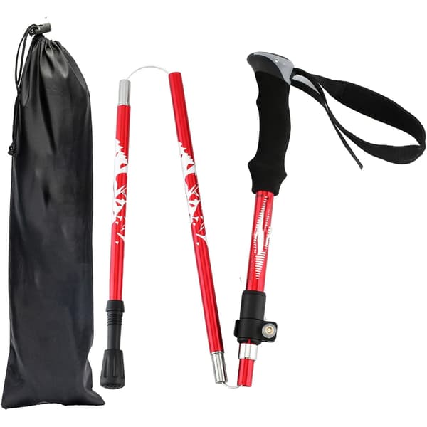 Turstaver Ultralette Sammenleggbare Aluminium Pakke med 2 Red