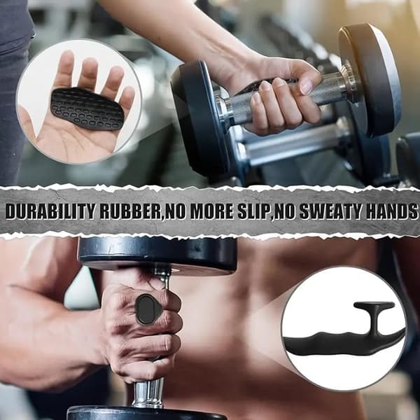 2-pack tyngdlyftningsgrepp för män och kvinnor – ergonomiska gymgrepp för marklyft, rodd, handflateskydd