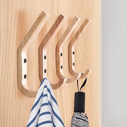 4-pack väggkrokar Unik kurvdesign Dubbelkrok för upphängning av hattar, rockar, nycklar, veranda, rum, sovrum, kontor, dekorativ