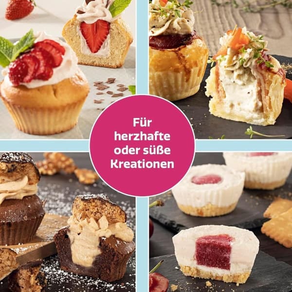 Cupcake Corer - 6 stk Muffins Kake Bakverk Corer Modell Stempelkutter Dekorering Plast Kake Gravehull Enhet
