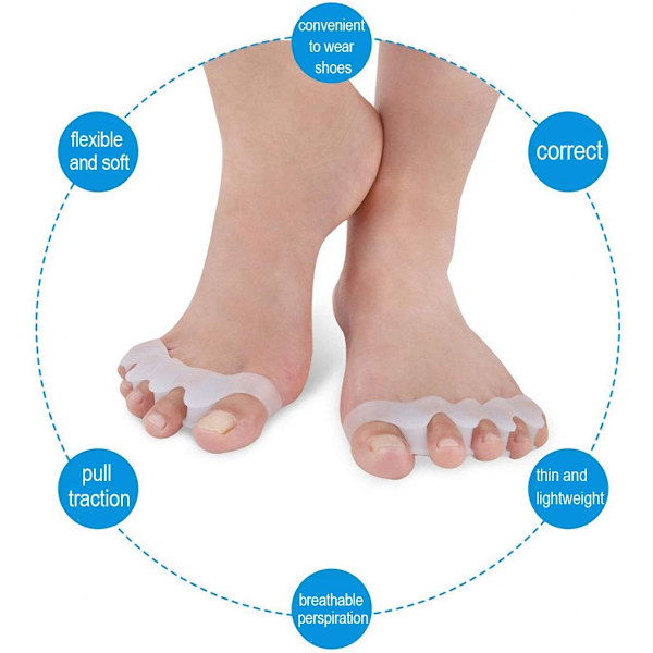 Hallux valgus korrigerer 1 par hvid