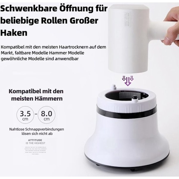 Professionelt hårtørrertilbehør med diffuser Universal diffuser-tilbehør Justerbar hårtørrer-diffuser Velegnet til krøllet og bølget hår.