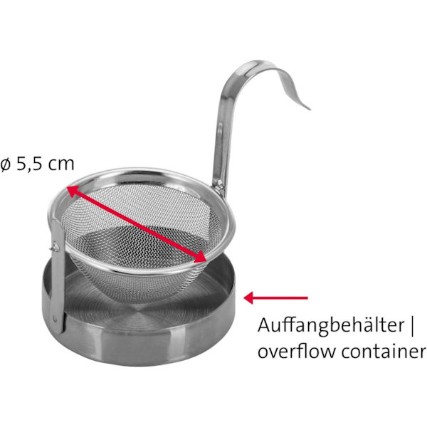 Shake-shake 304 rustfrit stål tefilter tekande tefilter kaffefilter vandkopfilter flad bund høj densitet mesh