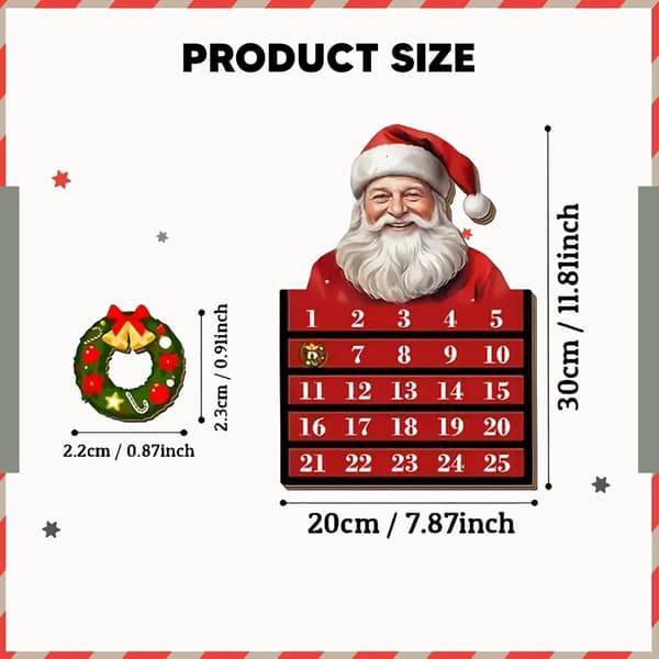 2025 Juledekorasjonsgave Samleobjekt Julekalender
